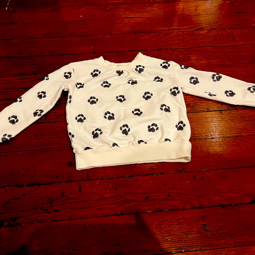 Kate Spade size 4 sequin paw print sweater